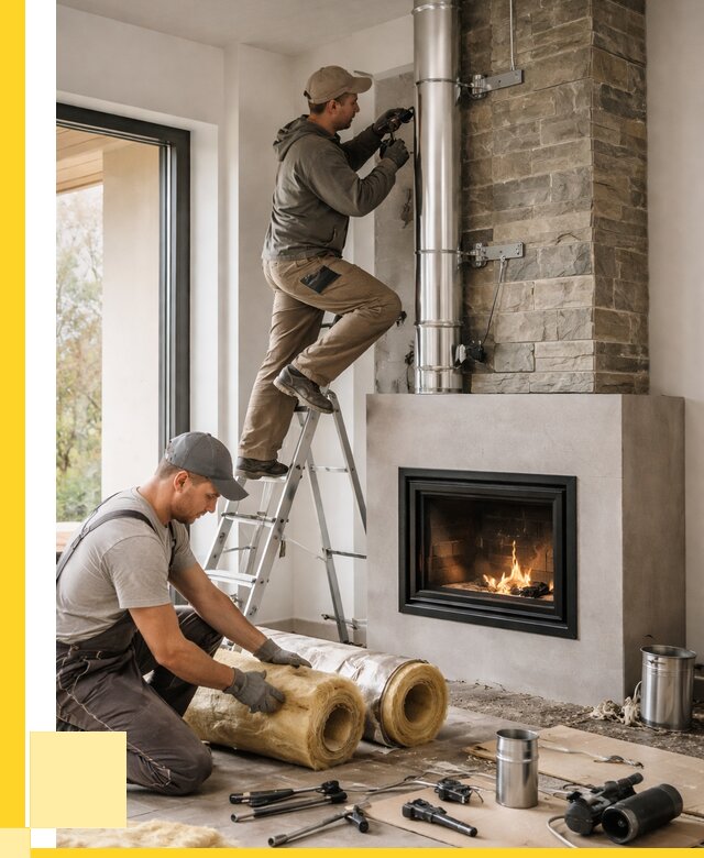 Монтаж дымоходов для каминов в Екатеринбурге от 15374 р. ЭриданКтр