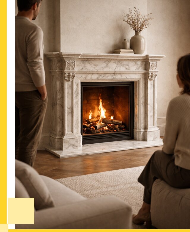 Мраморные камины под ключ в Екатеринбурге от 256225 р. | ЭриданКтр