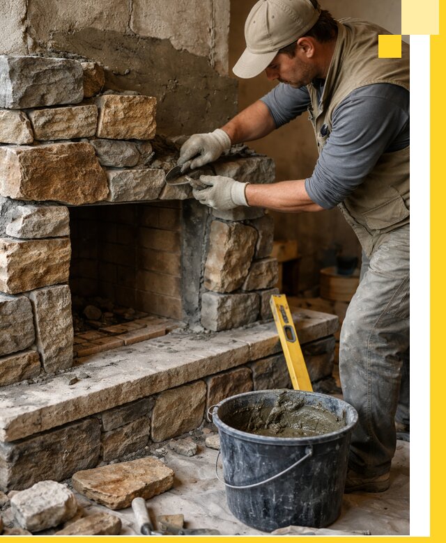 Изготовление и установка каменных каминов под ключ в Екатеринбурге