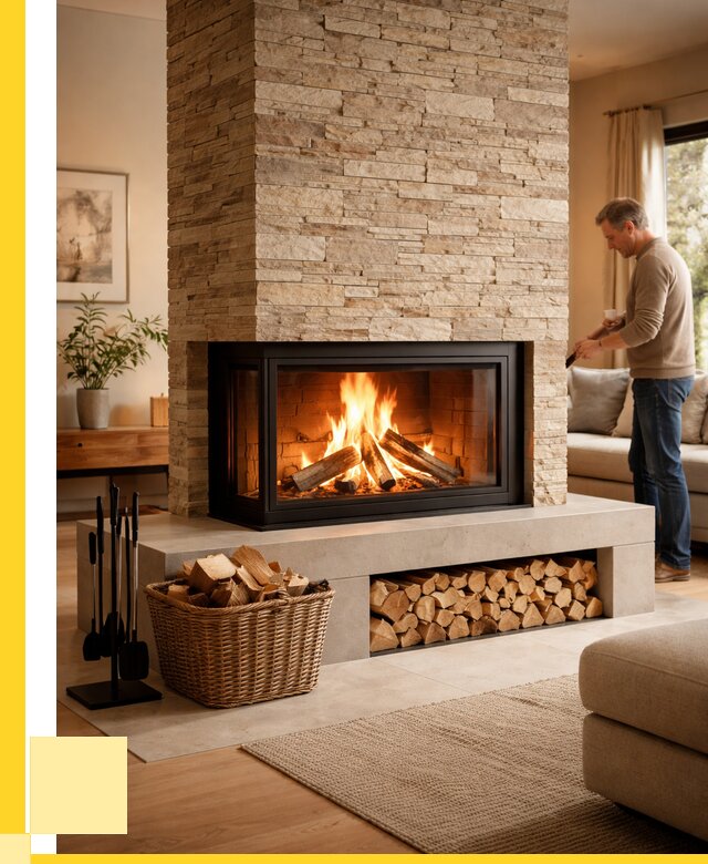 Дровяной камин под ключ в Екатеринбурге от 204980 р. | ЭриданКтр