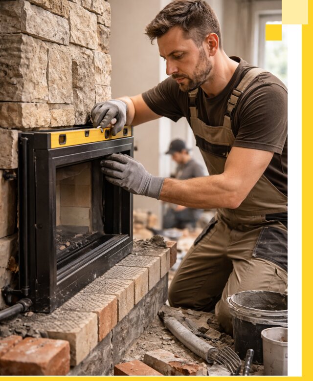 Дровяные камины под ключ в Екатеринбурге: монтаж, обустройство