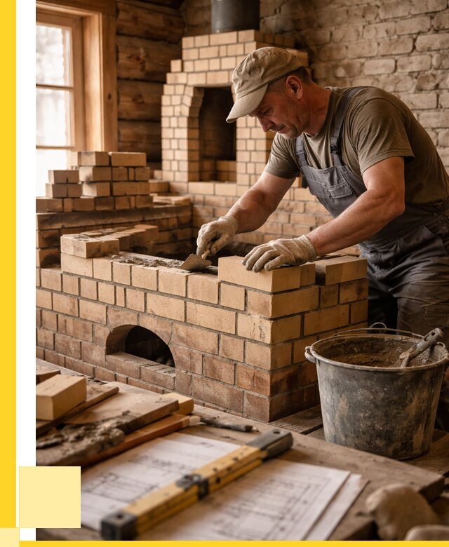 Кладка печей из кирпича в Екатеринбурге цены от 30747 р. - ЭриданКтр