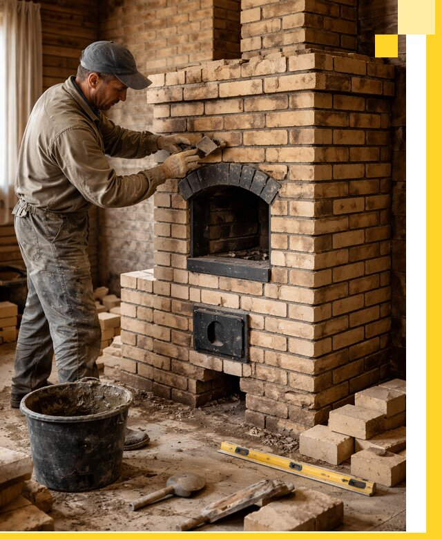Кирпичные печи под ключ в Екатеринбурге: проектирование и кладка