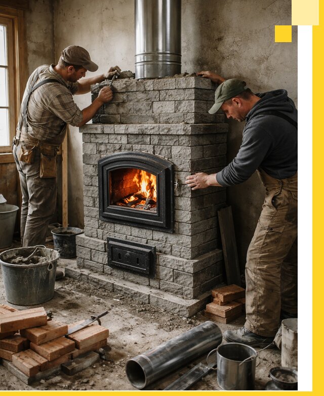 Производство, поставка и монтаж дровяных печей в Екатеринбурге