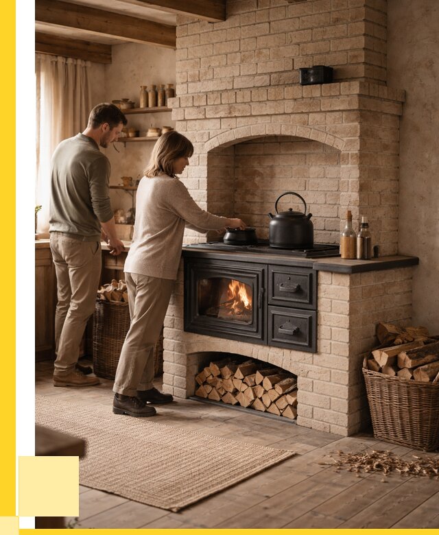 Печи с плитой в Екатеринбурге от 46121 р. | ЭриданКтр — кирпичная печь