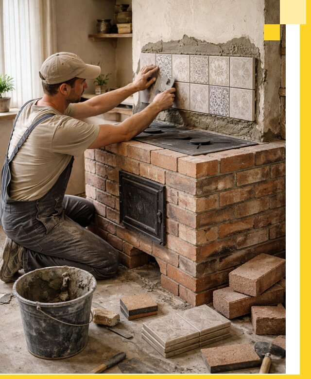 Печи с плитой на заказ монтаж гарантия и сервис в Екатеринбурге