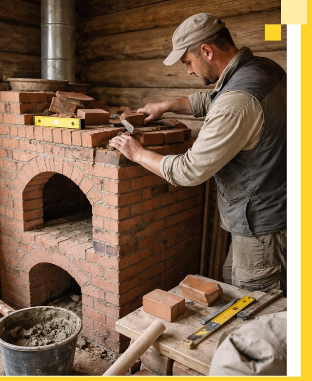 Изготовление и установка русских печей в Екатеринбурге под ключ