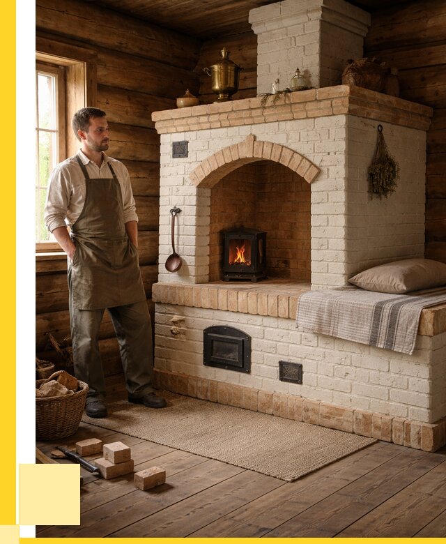 Русские печи с лежанкой под ключ в Екатеринбурге от 153735 р. ЭриданКтр