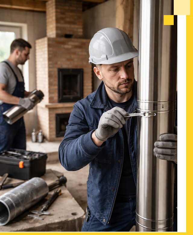 Профессиональный монтаж дымоходов для печей в Екатеринбурге