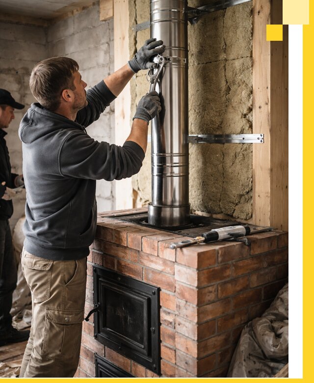 Изготовление и монтаж печей и дымоходов под ключ в Екатеринбурге