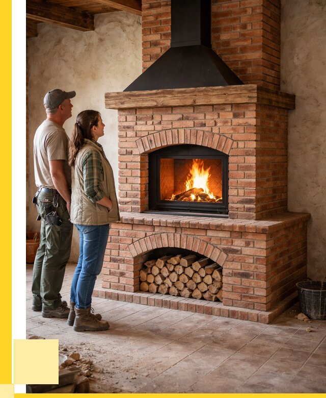 Печи камины из кирпича в Екатеринбурге от 122988 р. | ЭриданКтр