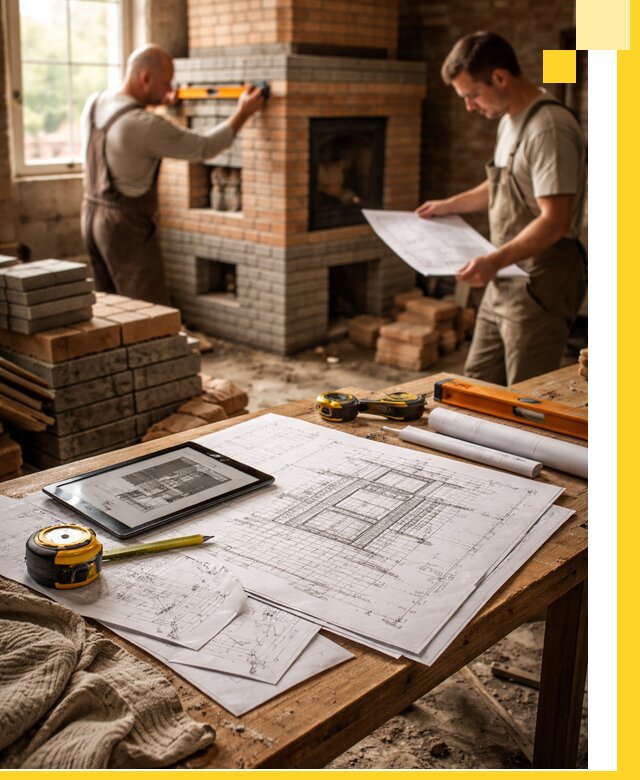 Проекты печей и каминов с индивидуальным дизайном в Екатеринбурге