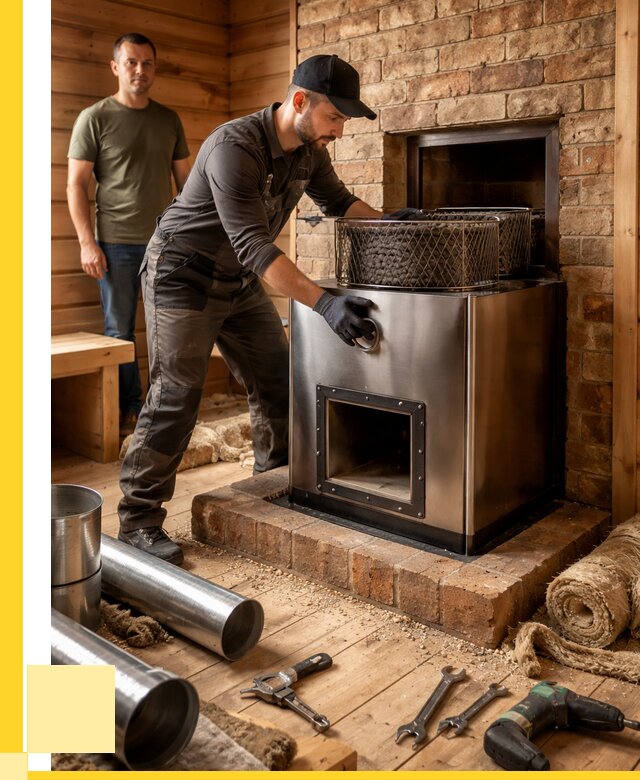 Монтаж банных печей под ключ в Екатеринбурге от 18448 р., ЭриданКтр