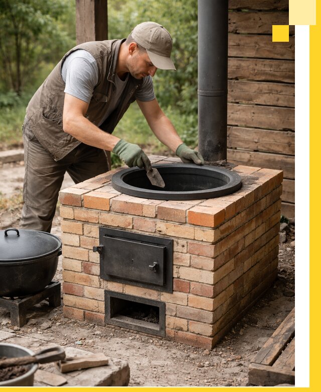 Изготовление и установка печей для казана в Екатеринбурге под ключ