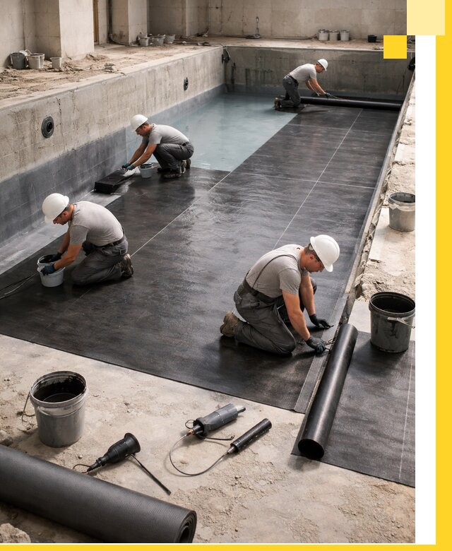 Профессиональная гидроизоляция бассейнов и чаш в Екатеринбурге под ключ