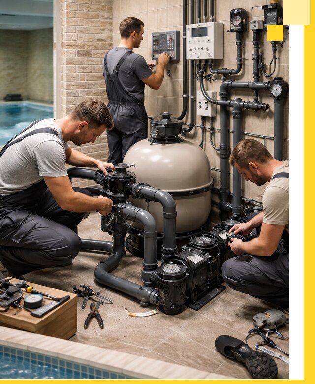 Комплексное оборудование для бассейнов под ключ в Екатеринбурге