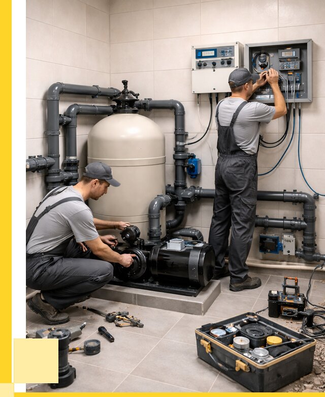 Монтаж оборудования для бассейнов в Екатеринбурге от 40996 р. | ЭриданКтр