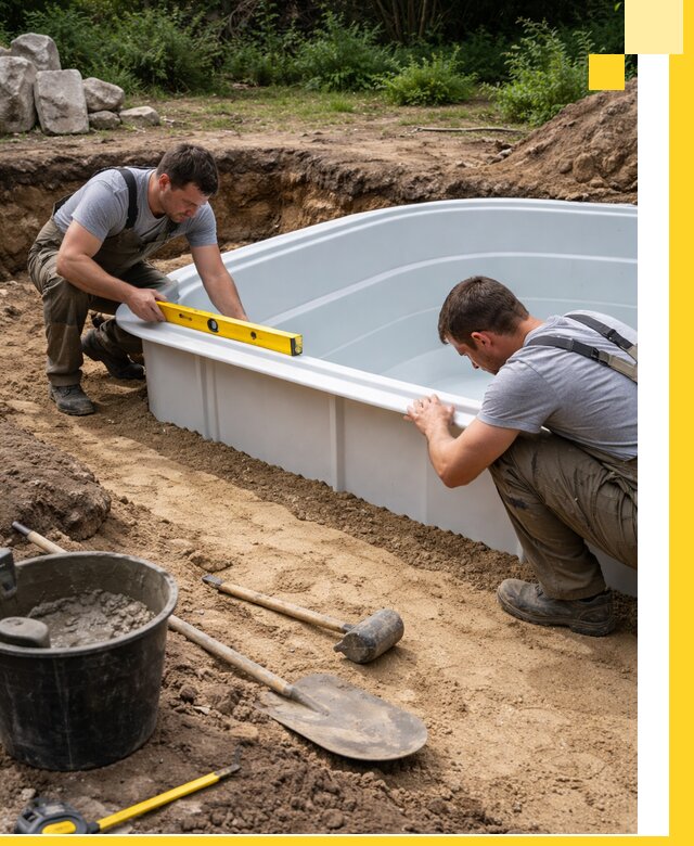 Производство и установка пластиковых бассейнов в Екатеринбурге под ключ