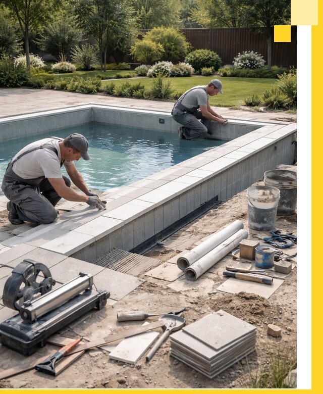 Строительство открытых бассейнов под ключ в Екатеринбурге профессионально