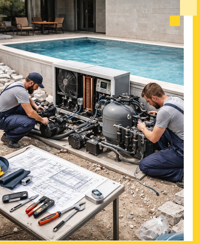 Проектирование и монтаж бассейнов с подогревом в Екатеринбурге