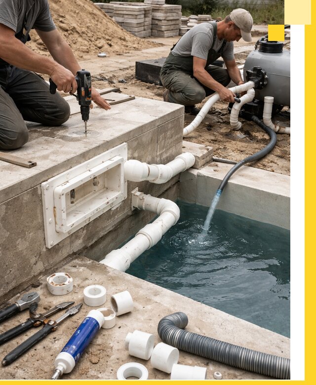 Строительство скиммерных бассейнов под ключ в Екатеринбурге