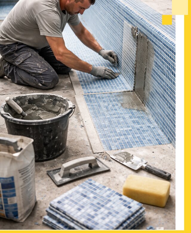 Укладка и ремонт мозаики для бассейнов под ключ в Екатеринбурге