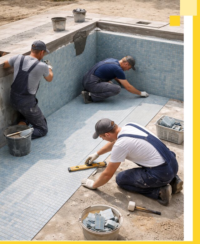 Укладка и установка плитки для бассейнов под ключ в Екатеринбурге