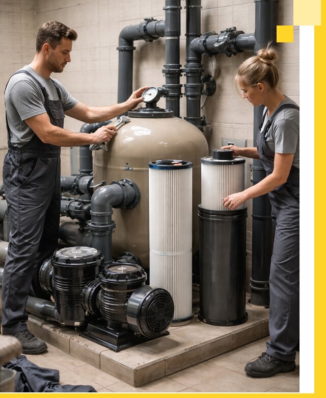 Фильтры и системы фильтрации для бассейнов в Екатеринбурге