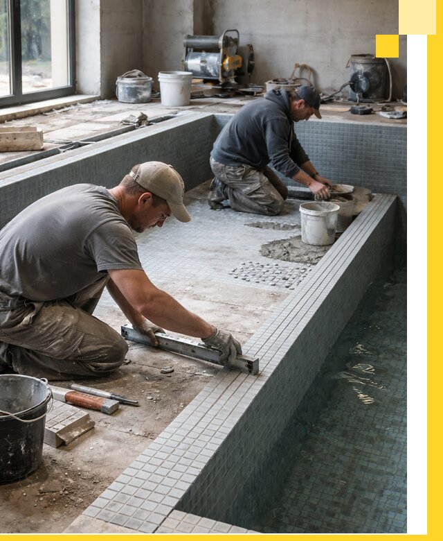 Строительство бассейна в частном доме в Екатеринбурге под ключ