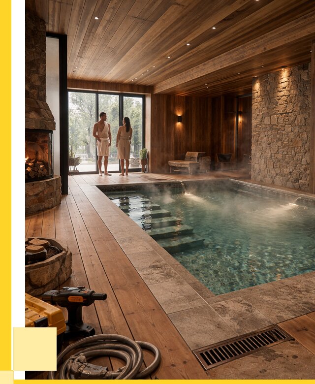 Проекты бань с бассейном под ключ в Екатеринбурге от 76868 р., ЭриданКтр