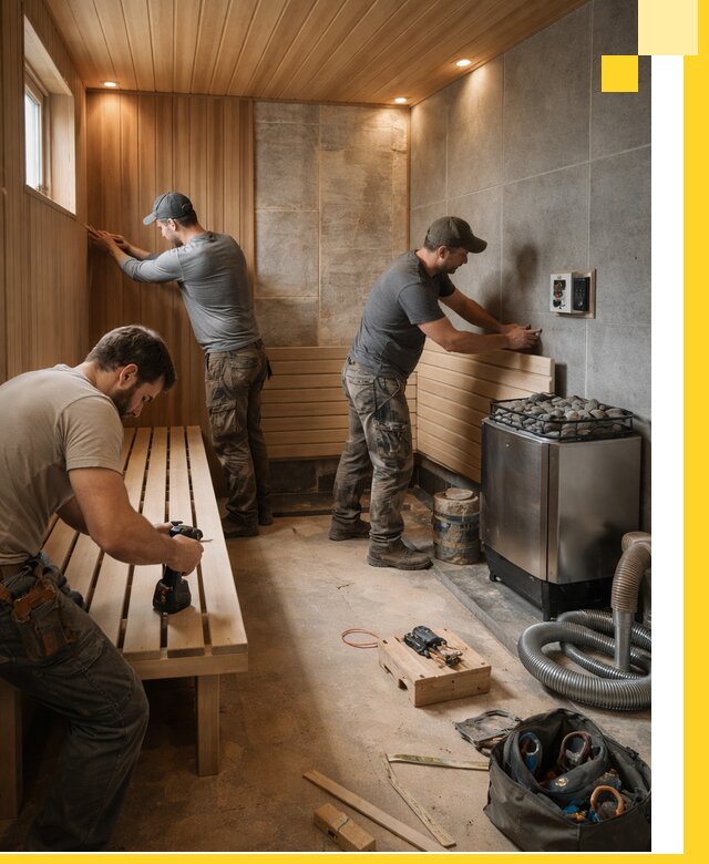 Сауны под ключ в Екатеринбурге, проектирование, строительство, отделка