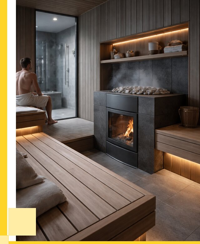 Проект сауны в частном доме в Екатеринбурге от 35872 р. | ЭриданКтр