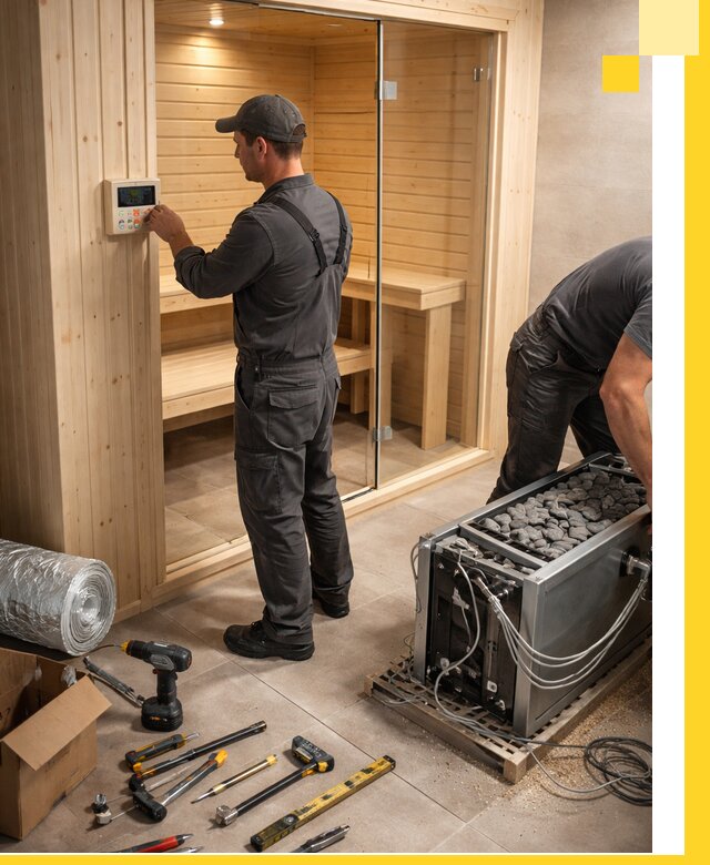 Поставка, установка и монтаж электрических саун в Екатеринбурге