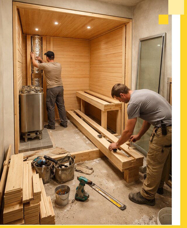 Проектирование и установка домашних саун под ключ в Екатеринбурге