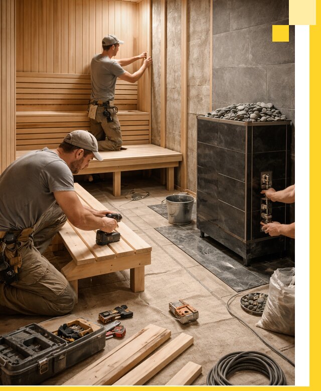 Дизайн и строительство интерьерных саун под ключ в Екатеринбурге