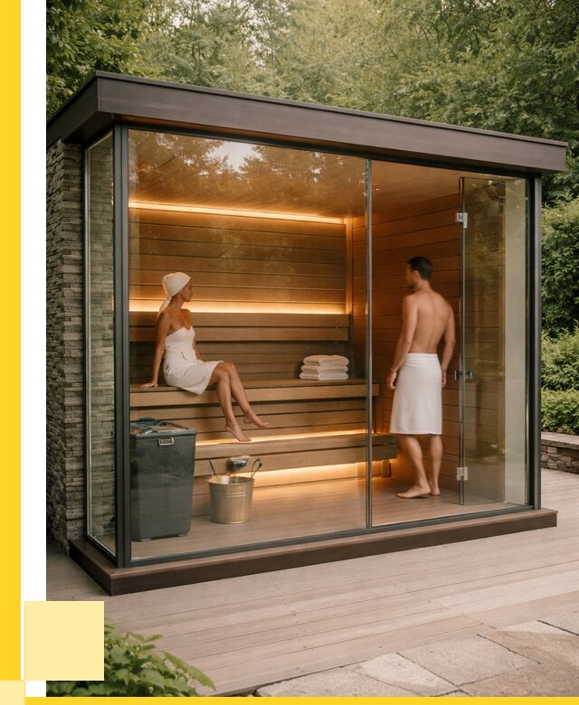 Сауна стеклянная и двери для сауны в Екатеринбурге от 256225 р. | ЭриданКтр