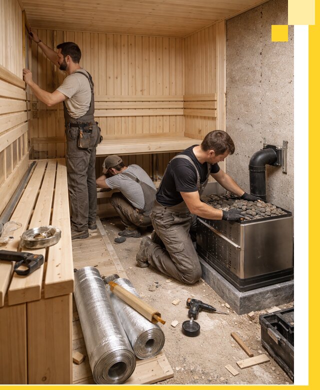 Индивидуальные сауны на заказ в Екатеринбурге под ключ, проект и монтаж