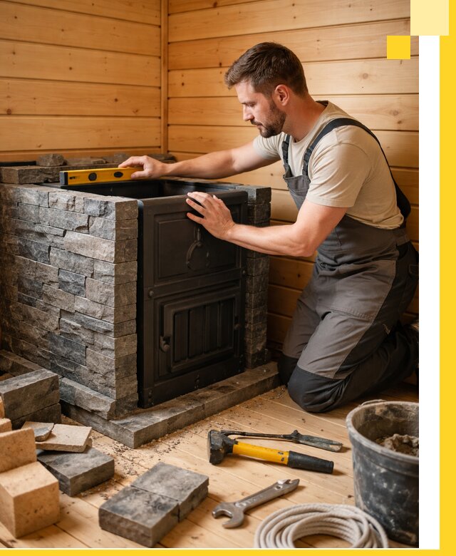 Производство и установка печей для саун под ключ в Екатеринбурге