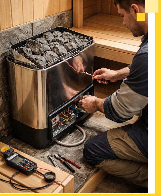 Продажа и установка электрокаменок для саун в Екатеринбурге