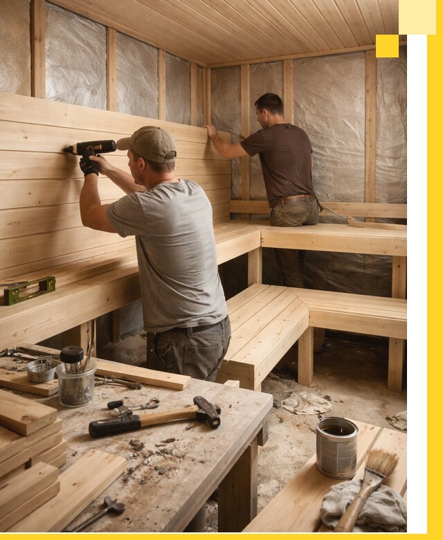 Профессиональная отделка бань и саун под ключ в Екатеринбурге