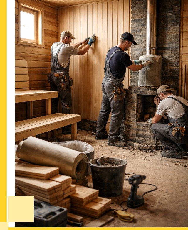 Ремонт бань под ключ в Екатеринбурге от 46121 р. | ЭриданКтр