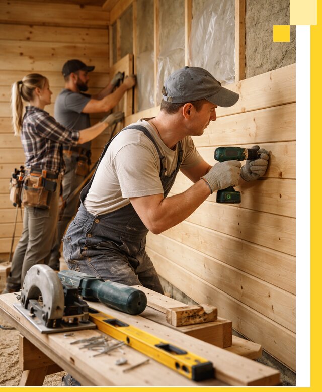 Обшивка бань под ключ в Екатеринбурге: отделка стен и потолков