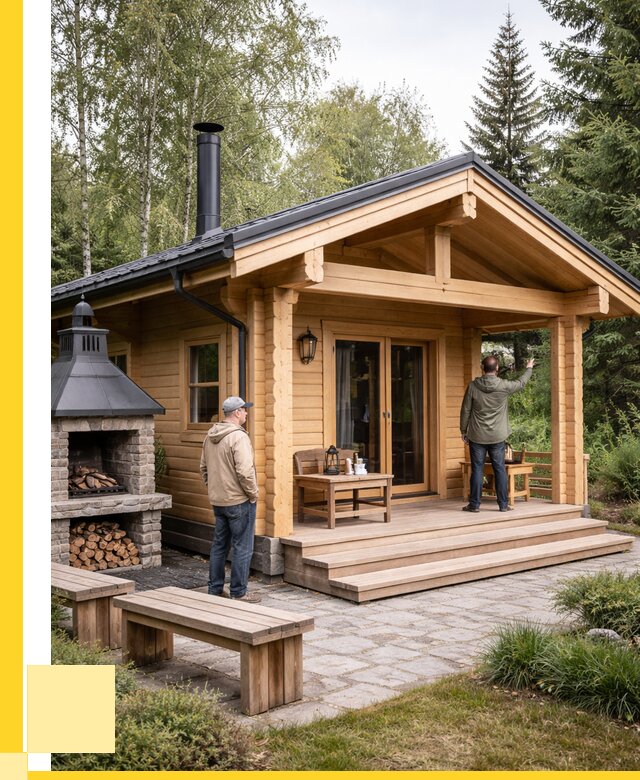 Деревянные бани под ключ в Екатеринбурге от 461205 р. | ЭриданКтр