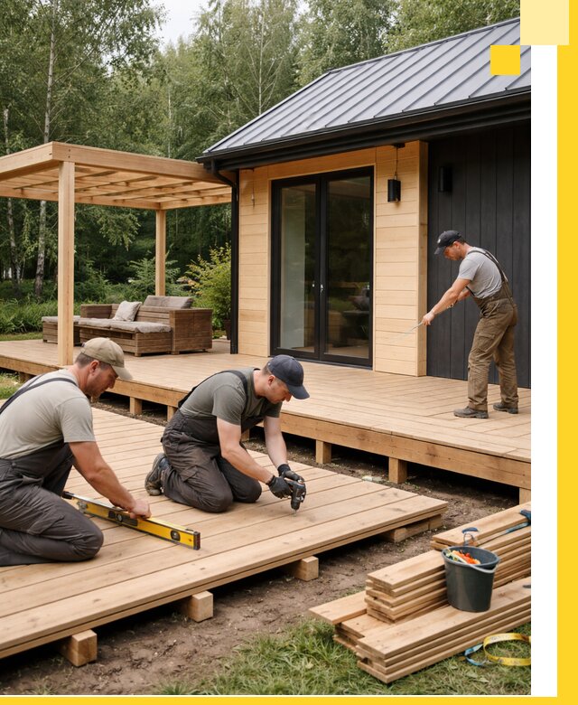 Строительство бань с террасой и бассейном под ключ в Екатеринбурге