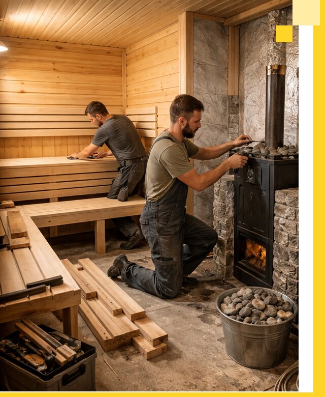 Дизайн и строительство интерьеров бань под ключ в Екатеринбурге