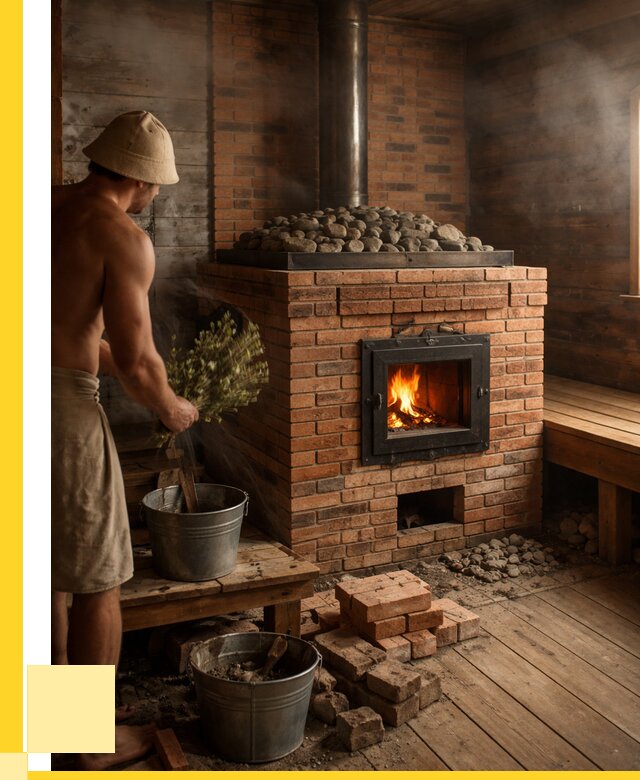 Кирпичные банные печи в Екатеринбурге от 92241 р. | ЭриданКтр