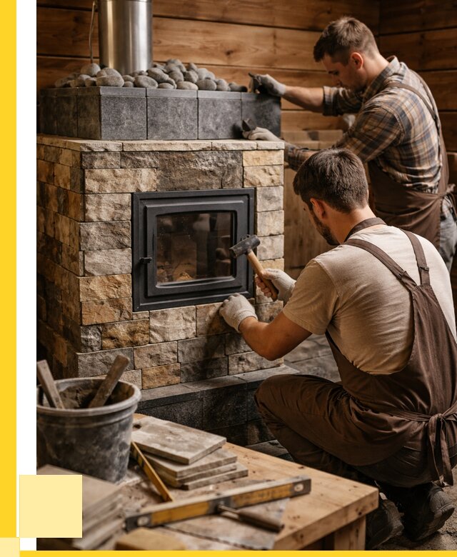 Облицовка банной печи в Екатеринбурге от 15374 р. | ЭриданКтр