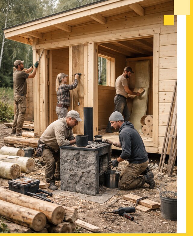 Купить баню под ключ в Екатеринбурге строительство монтаж отделка