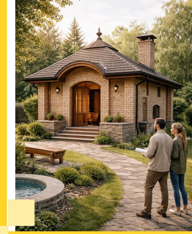 Проект кирпичной бани в Екатеринбурге от 30747 р. | ЭриданКтр