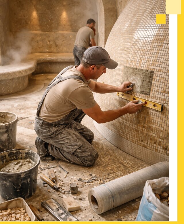 Хамам под ключ в Екатеринбурге: проектирование, строительство, отделка